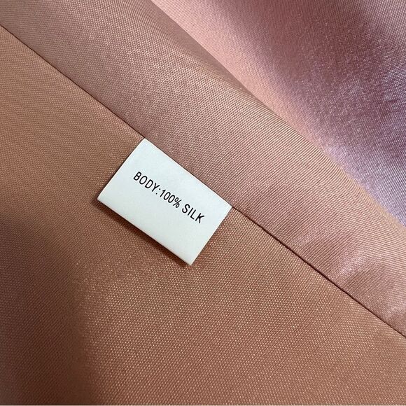 Kay Unger Silk Pinstripe Strapless Cocktail Dress NWT Size 6 - Picture 8 of 9